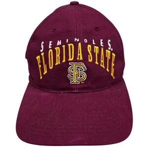 Florida State Seminoles Baseball Cap Maroon Adjustable Buckle‎ Back Hat